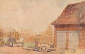 Billets In A Farm In Flanders by Muirhead Bone