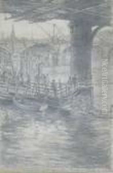 Rebuilding The Broomielaw Bridge, Waiting For The Clutha - view 1