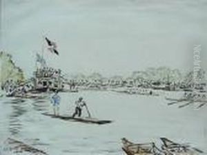 Going Up To The Start - Oxford by Muirhead Bone
