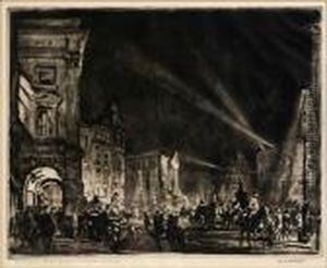 Piccadilly Circus by Muirhead Bone