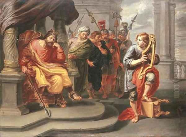 David before Saul - view 1
