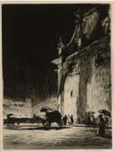 Near The Spanish Steps, Rome by Muirhead Bone