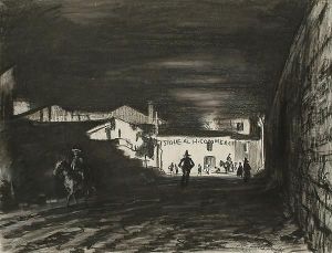 Night, Avila by Muirhead Bone
