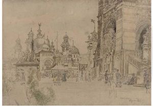 World Exposition Art Galleries, Kelvingrove, Glasgow by Muirhead Bone