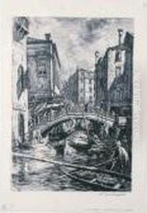 Canal And Bridge Of Ss. Apostoli, Venice (d.351)