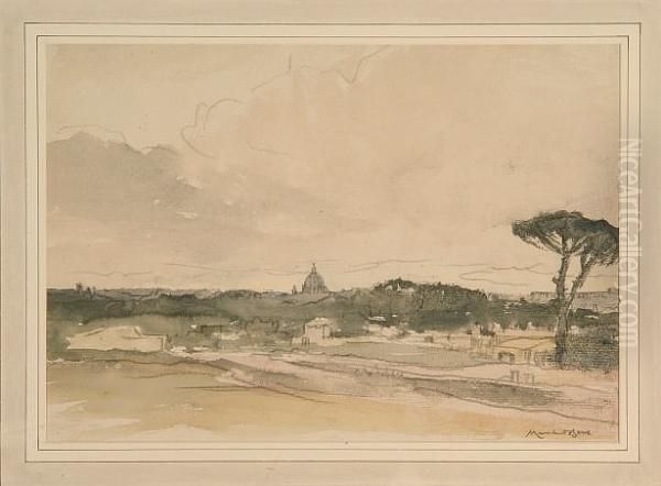 Distant St. Peter's, Rome - view 1