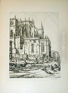 The Apse Of Leon Cathedral, Spain; Roman Bull Excavated The Apse Of Leon Cathedral, Spain; Roman Bull Excavated