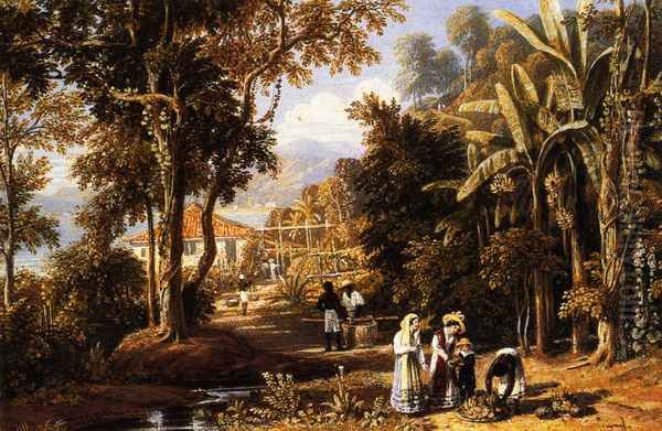 Garden Scene On The Broganza Shore, Rio De Janeiro - view 1