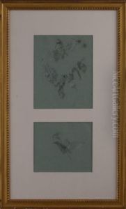 Two Floral Studies by Rosa Bonheur