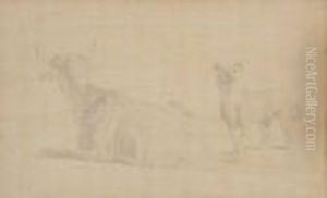 Etude De Chiens by Rosa Bonheur