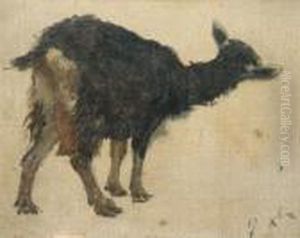 Etude De Chevre by Rosa Bonheur