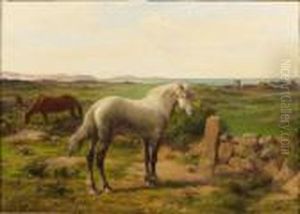 Chevaux En Bord De Mer by Rosa Bonheur