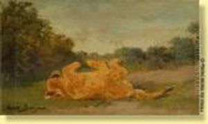 Lionceau Sur Le Dos by Rosa Bonheur