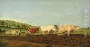Ackerbau In Der Nievre by Rosa Bonheur