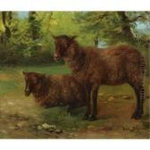 A Pair Of Black Sheep by Rosa Bonheur