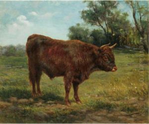 Longhorn Bull In A Landscape by Rosa Bonheur