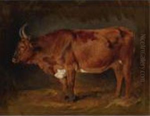 A Brown Cow In Profile by Rosa Bonheur