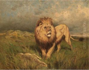 Lion And Prey (the Kill) by Rosa Bonheur