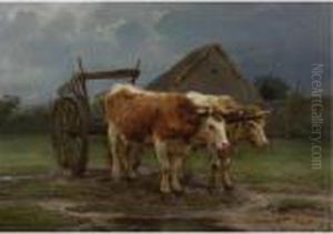Oxen Pulling A Cart by Rosa Bonheur