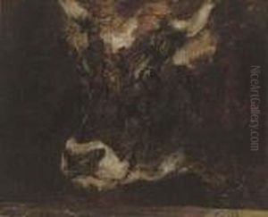 A Study Of A Cow's Head by Rosa Bonheur