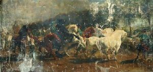A Horse Market by Rosa Bonheur