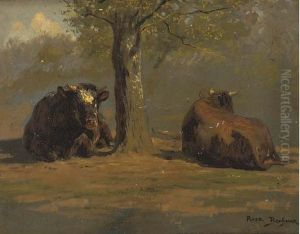 Vaches Sous L'arbre by Rosa Bonheur