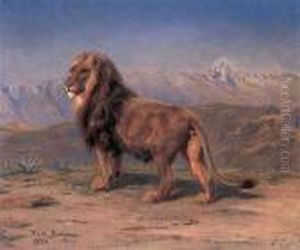 Lion In A Landscape