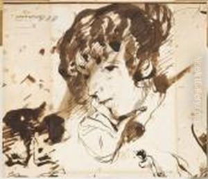 Portrait Presume De Madame Pierret by Richard Parkes Bonington