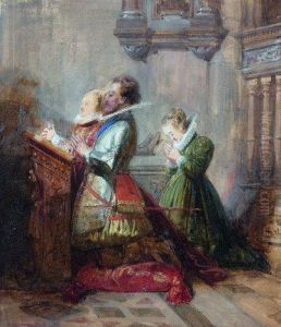 Henri Iv Priant En Compagnie De Deux Dames Henri Iv Priant En Compagnie De Deux Dames