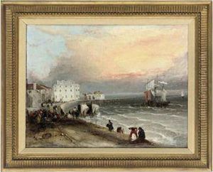 A View Of The Isle Of Wight by Richard Parkes Bonington
