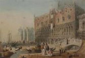 The Ducal Palace, Venice by Richard Parkes Bonington
