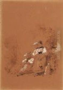 Paysannes Du Canton De Berne Au Repos by Richard Parkes Bonington