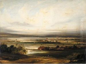 An Extensive Landscape by Richard Parkes Bonington