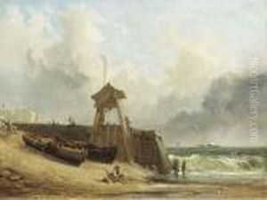 A Windy Day At The Seaside by Richard Parkes Bonington