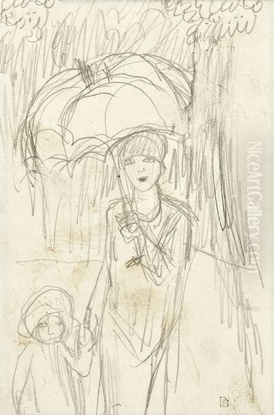 Femme Au Parapluie - view 1