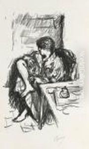 La Toilette Assise by Pierre Bonnard