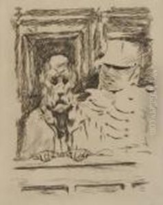 Uomo Con Cane by Pierre Bonnard