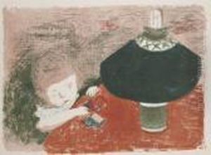 L'enfant A La Lampe by Pierre Bonnard