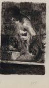 Femme Debout Dans Sa Baignoire, From Maitres Et Petits Maitres D'aujourd'hui by Pierre Bonnard
