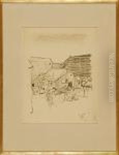 Children Playing In Front Of A Cottage - view 1