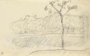 Aspect Du Parc Du Chateau De Fontainebleau; by Pierre Bonnard
