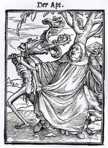 Death and the Abbot by Hans Holbein the Younger