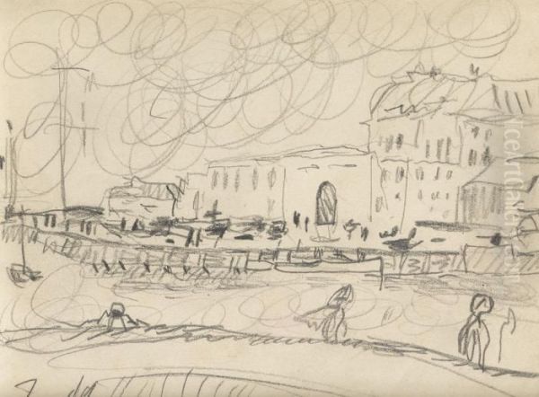 Etude Pour Trouville "sortie Du Port" - view 1