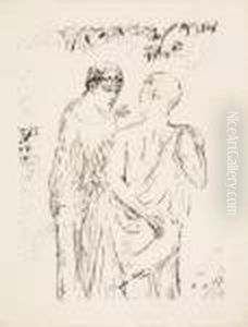 Conversation by Pierre Bonnard