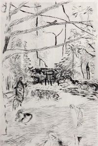 La Parc Monceau by Pierre Bonnard