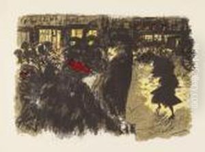 Place Le Soir. by Pierre Bonnard