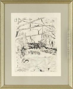 "le Parc Monceau" by Pierre Bonnard