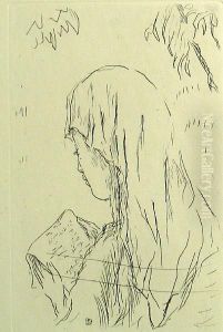 Jeune Fille Lisant, From La Vie De Sante Monique by Pierre Bonnard