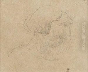 Jeune Femme De Profil.