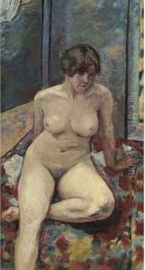 Nu Assis, Jambe Pliee by Pierre Bonnard